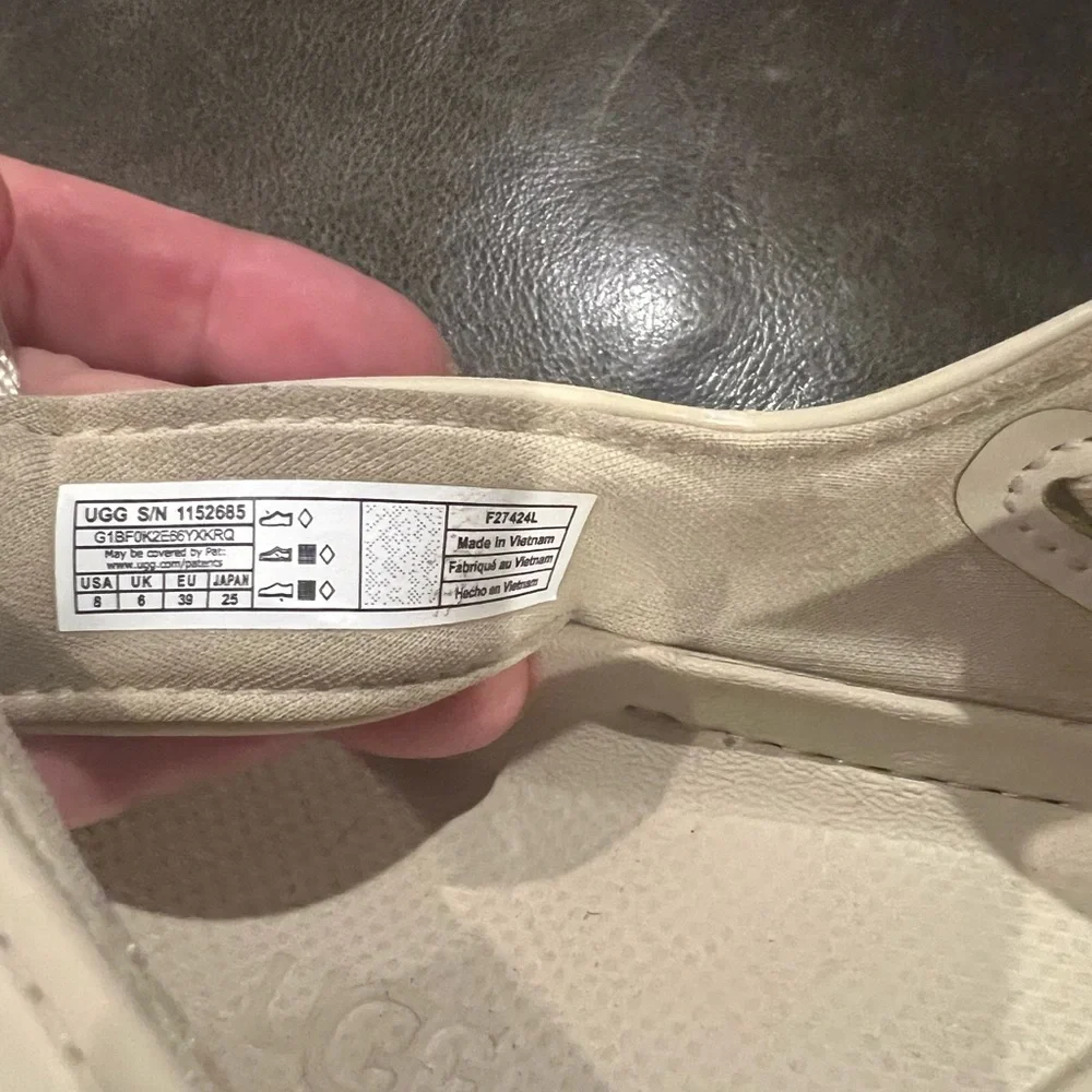 UGG Cream Platform Sport Sandals